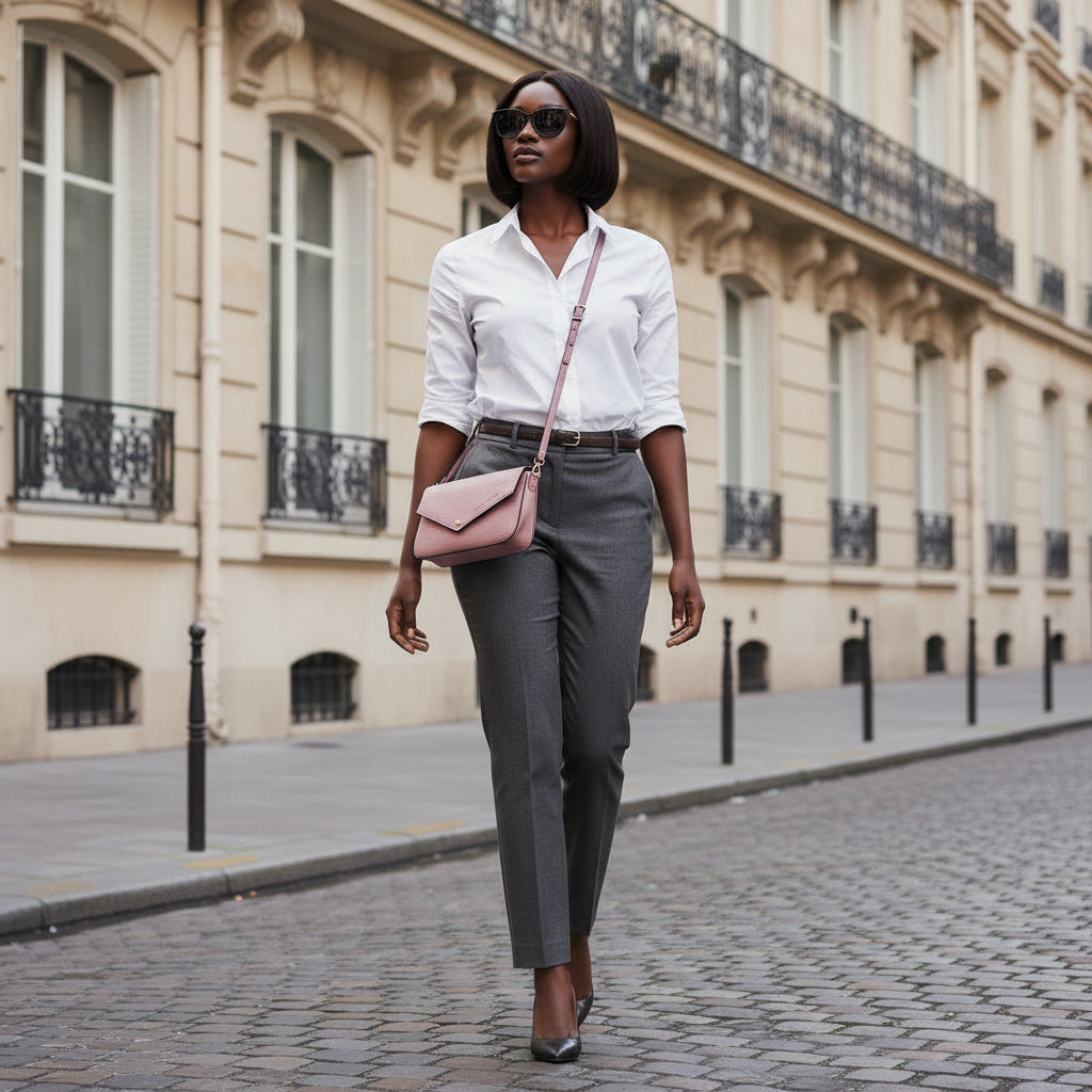 Mini sac à bandoulière en cuir pleine fleur rose, fabriqué en Italie, avec chaîne dorée amovible, rabat magnétique et intérieur doublé avec poche plate. 