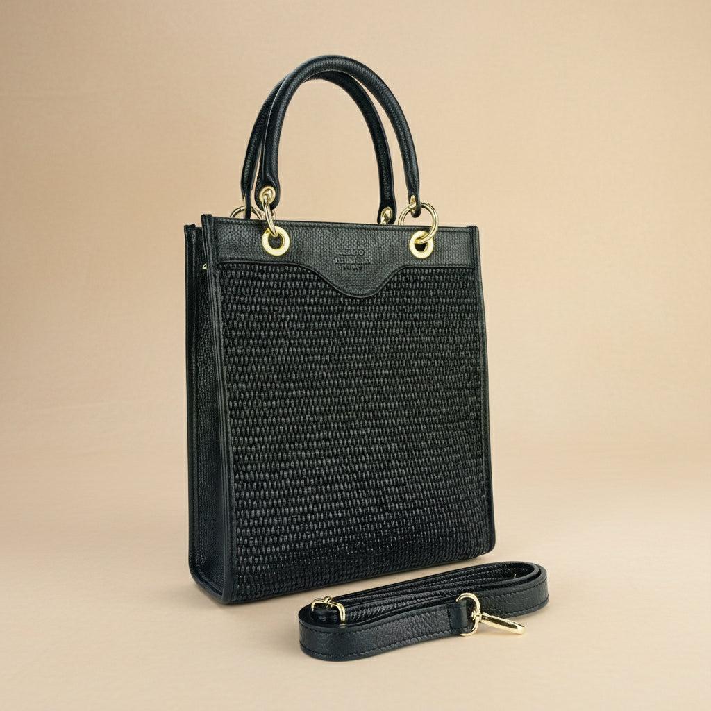 Sac bandoulière Élégance noir