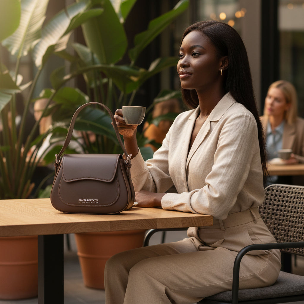 Sac à main Emma marron