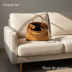 Grand sac Frida en cuir pleine fleur, silhouette structurée et spacieuse, fabriqué en Italie avec finitions artisanales
