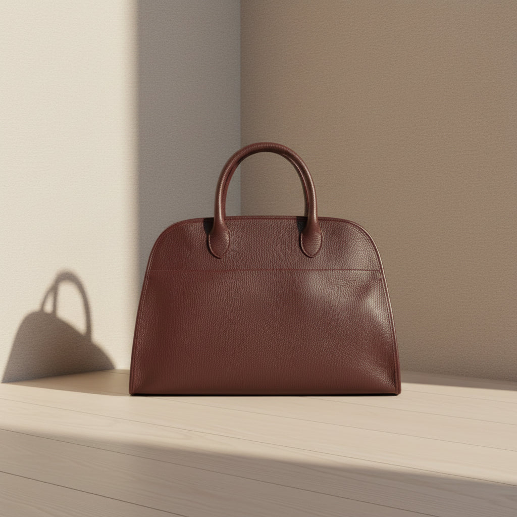 Frida Bordeaux sac à main italien en cuir