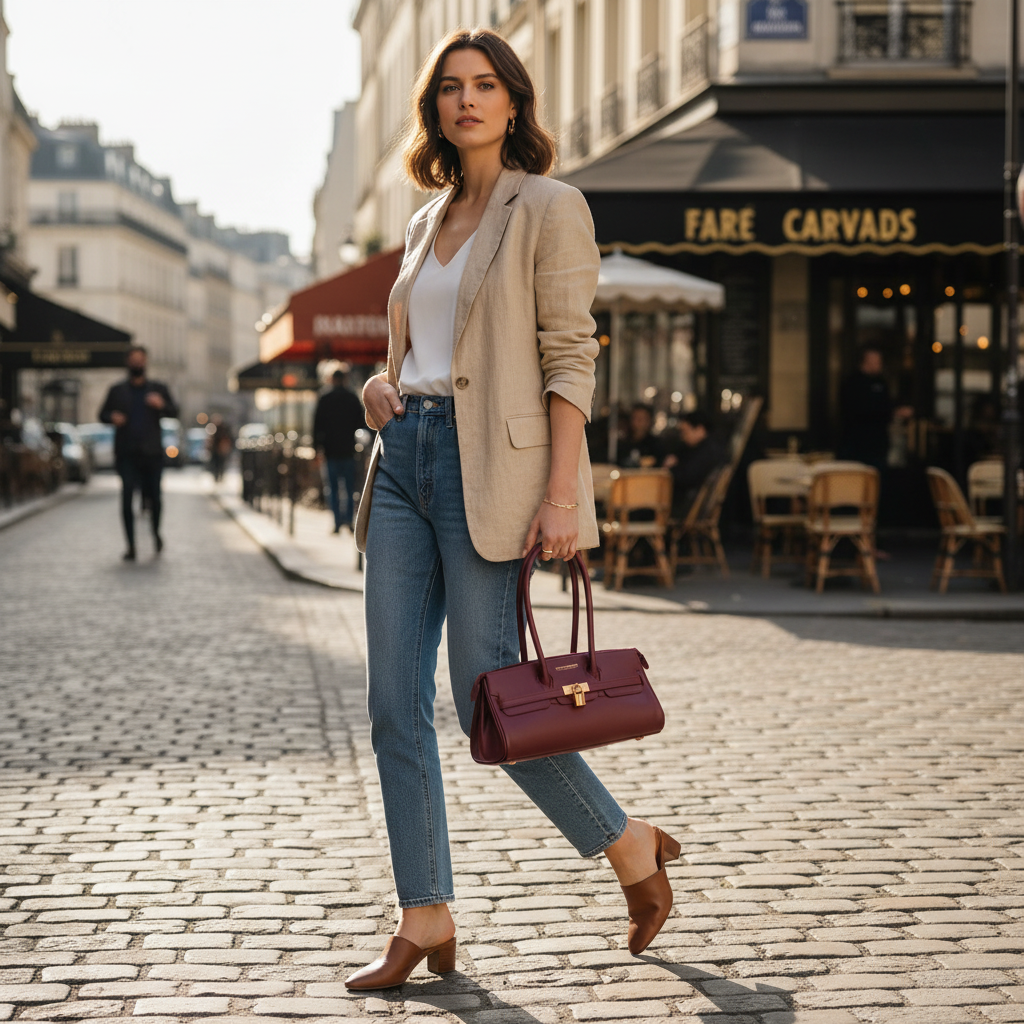 Sac porté épaule Arianna en cuir sauvage souple couleur bordeaux, fabriqué en Italie, avec accessoires métal or mat et format 34 × 15 × 16 cm, poignée de 20 cm.