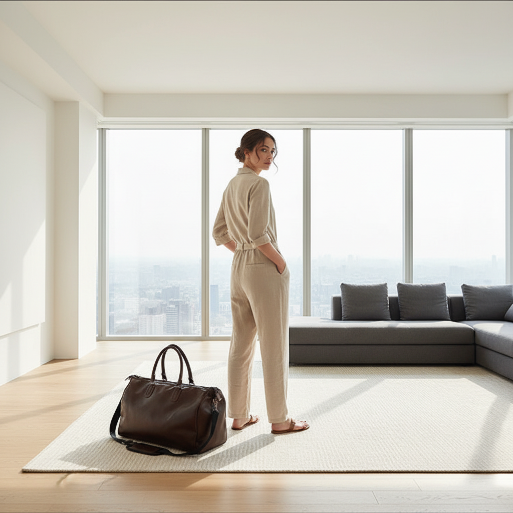 Atlas Sac de sport et voyage unisexe en cuir