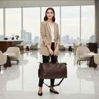 Atlas Sac de sport et voyage unisexe en cuir