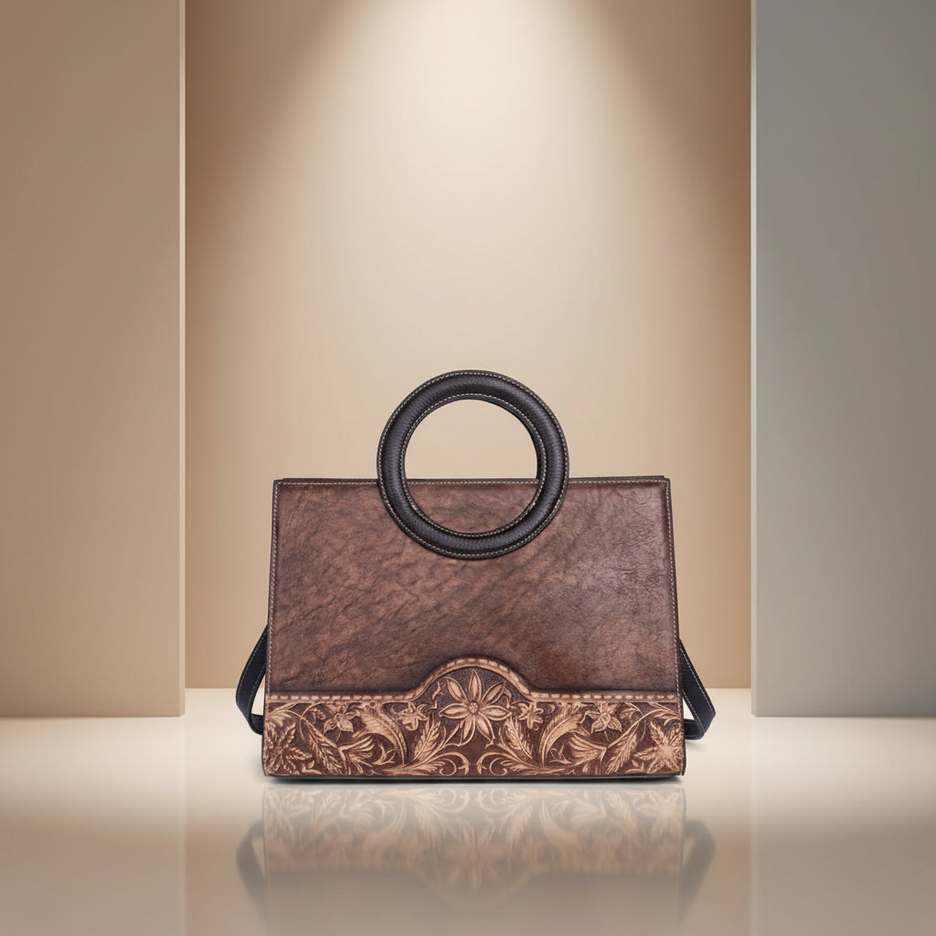 Heritage vintage sac à main en cuir