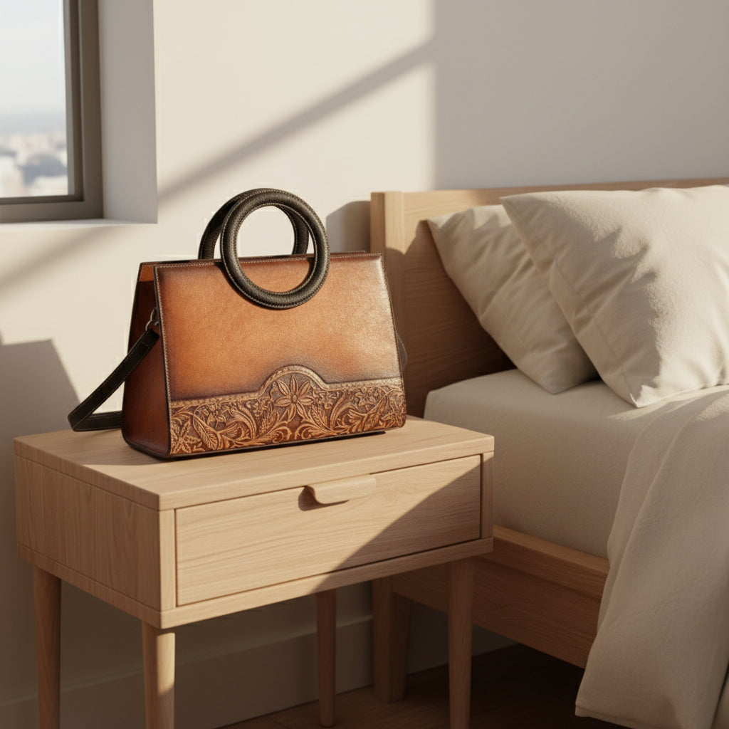 Heritage vintage sac à main en cuir